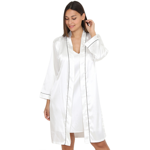 Vêtements Femme Pyjamas / Chemises de nuit La Modeuse 59011_P136066 Blanc