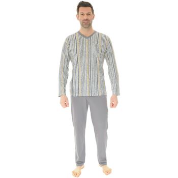Vêtements Homme Pyjamas / Chemises de nuit Christian Cane PYJAMA GRIS SILVIO Gris