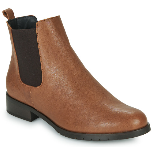 Chaussures Femme een Boots So Size OMANYA Camel