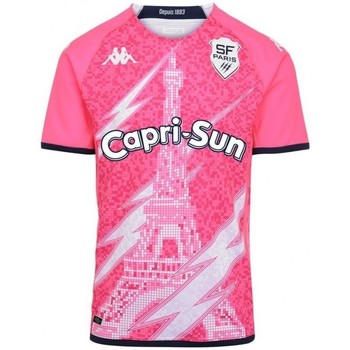 Vêtements T-shirts manches courtes Kappa MAILLOT RUGBY STADE FRANCAIS P Rose