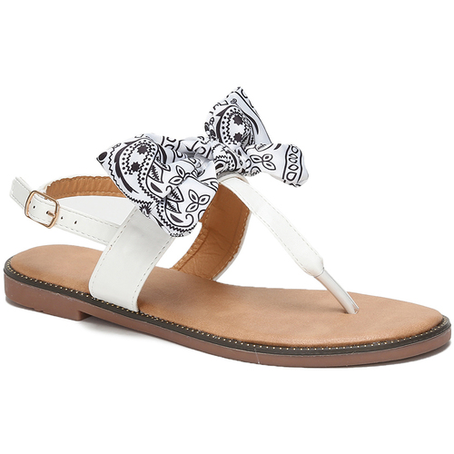 Chaussures Femme Sandales et Nu-pieds La Modeuse 61389_P140062 Blanc
