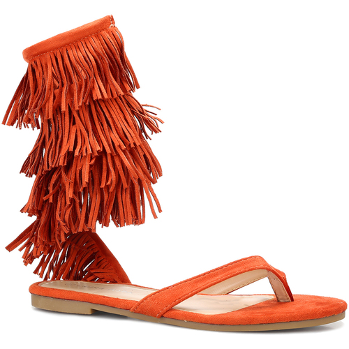 Chaussures Femme Sandales et Nu-pieds La Modeuse 63261_P143789 Orange