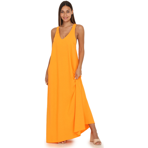 Vêtements Femme Robes La Modeuse 63298_P143868 Orange