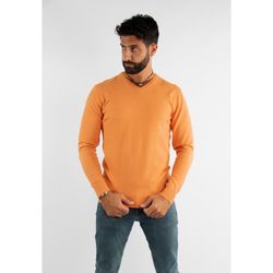 Vêtements Homme Pulls Hollyghost Pull orange touch touch cashemere avec col V Orange