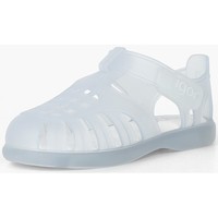 Chaussures Fille Chaussures aquatiques Pisamonas Sandales Plage basiques à scratch tobby Blanc