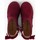 Chaussures Fille Bottes Pisamonas Bottines avec noeud velours et fermeture éclair Bordeaux