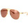Montres & Bijoux Homme Lunettes de soleil Gucci Occhiali da Sole  GG1220S 003 Doré