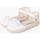 Chaussures Fille Sandales et Nu-pieds Pisamonas Sandale espadrille à fleurs avec bride en cuir Blanc