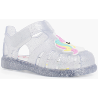 Chaussures Fille Chaussures aquatiques Pisamonas Sandales de plage bande adhésive avec licorne pailletées Blanc