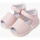 Chaussures Fille Ballerines / babies Pisamonas Sandales Avarcas bébé cuir Bande adhérente Rose