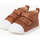 Chaussures Fille Bottes Pisamonas Bottine sport en cuir à bout blanc Kaki