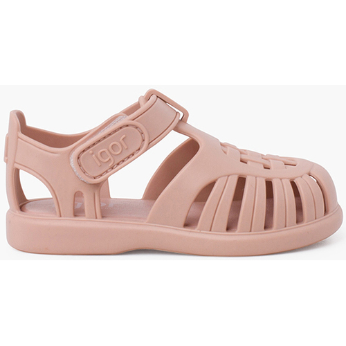 Chaussures Fille Oh My Bag Sandales plastique à fermeture scratch Tobby Solid Rose