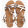 Chaussures Fille Sandales et Nu-pieds Pisamonas Sandales en cuir métallisé pour femmes avec bracelet Gris