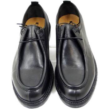 Exton Homme Chaussures, Derby, Cuir douce - 9027 Noir