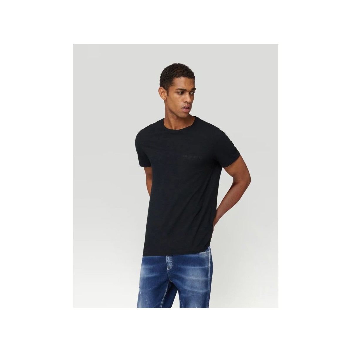 Vêtements Homme T-shirts & Polos Dondup US198 JF0195U-ZL4 DU 999 Noir