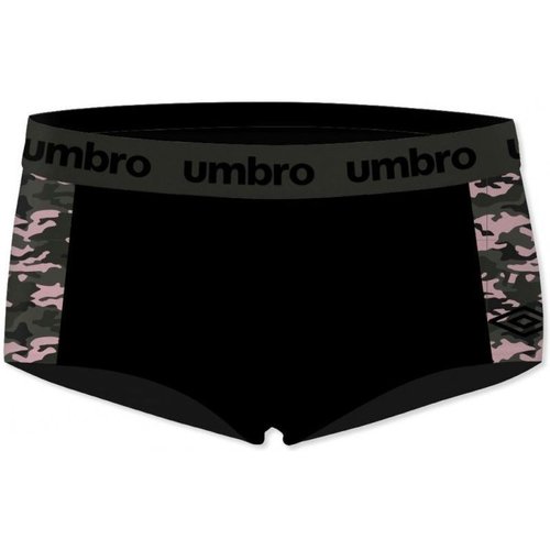 Sous-vêtements Femme Shorties & boxers Umbro Boxer Femme Microfibre CAM Noir Kaki Noir