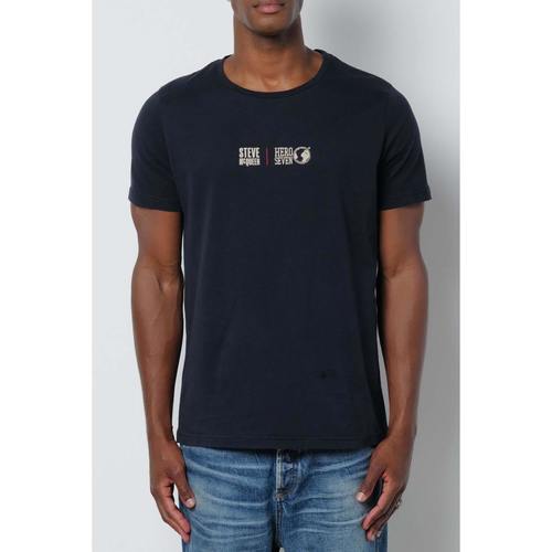 Vêtements Homme Débardeurs / T-shirts sans manche Hero Seven FACE TO FACE DARK BLUE H22106 Bleu