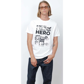 Vêtements Homme Téléchargez lapplication pour Hero Seven FACE TO FACE WHITE H22106 Blanc