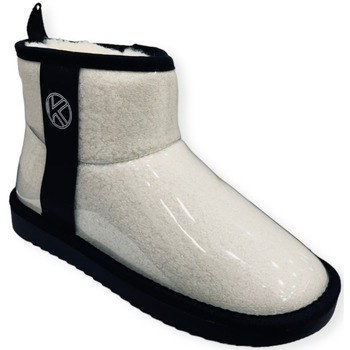 Chaussures Femme Bottines Kelara Boots Fourrées Imperméables Blanche Blanc