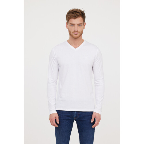 Vêtements Homme ronnie cardigan allsaints pullover ronnie paper white Lee Cooper T-Shirt AJESSY Blanc Blanc