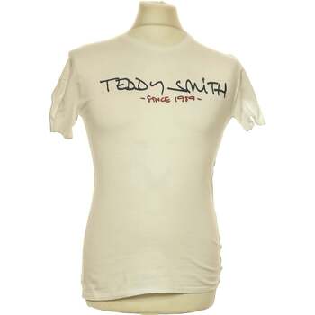 Vêtements Homme T-shirts manches courtes Teddy Smith T-shirt Manches Courtes  36 - T1 - S Blanc