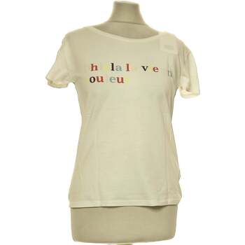 Vêtements Femme T-shirts manches courtes Camaieu 34 - T0 - XS Blanc
