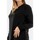 Vêtements Femme T-shirt Reebok Piping cinzento preto mulher 20114753 Noir