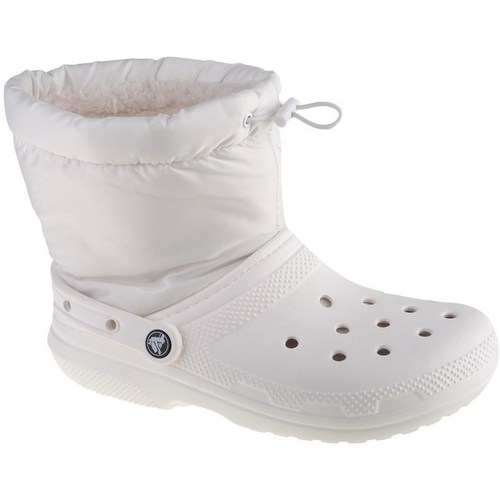 Chaussures Femme Bottes Crocs Babuche Crocs Infantil Classic Branco Blanc