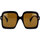 Gucci Sandales à enfiler Pursuit noires Lunettes de soleil Gucci Occhiali da Sole  GG1241S 001 Noir
