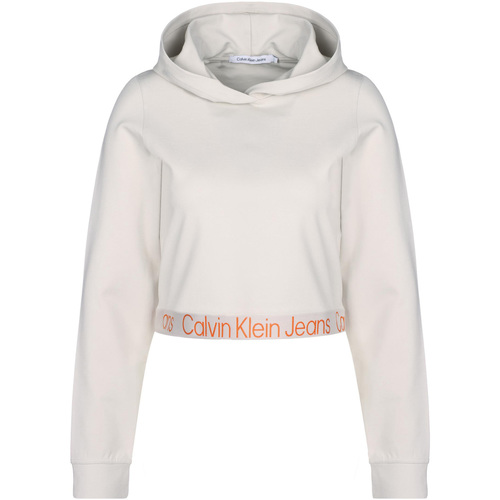 Vêtements Homme Sweats Calvin Klein Jeans Sweat à capuche Beige