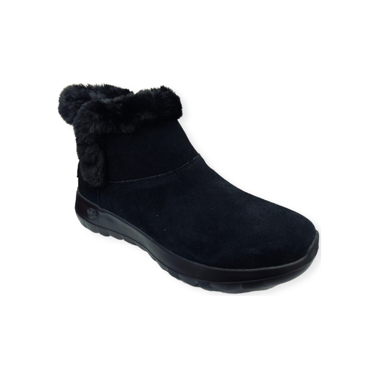 Chaussures Femme Bottines Skechers Boots Fourrées Noir Noir