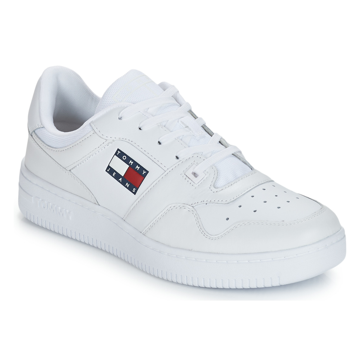 Chaussures Homme Large Womens Wallet TOMMY HILFIGER Poppy Large Za AW0AW13652 BDS TOMMY JEANS RETRO BASKET ESS Blanc