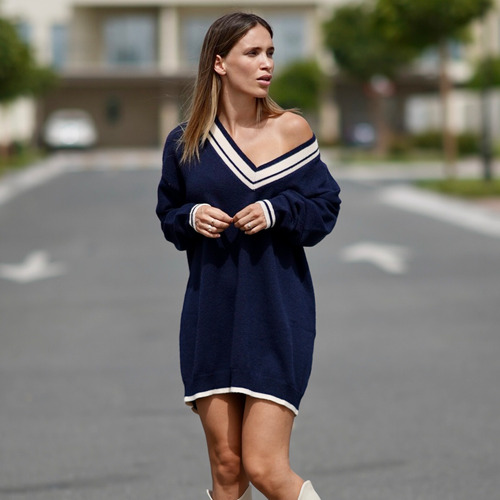 THEAD. ALYSSA DRESS Marine - Livraison Gratuite | Spartoo ! - Vêtements Robes  courtes Femme 49,99 €