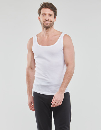 Vêtements Homme Débardeurs / T-shirts sans manche Athena DEBARDEUR COTON BIO X4 Blanc