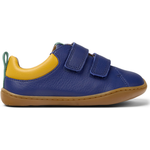 Chaussures Enfant Baskets mode Camper Sneaker bianco Peu Cami cuir Bleu
