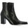 Chaussures Femme Boots footwear Vidi Studio Boots footwear cuir serpent Noir
