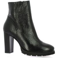 Chaussures Femme ruched Boots Vidi Studio ruched Boots cuir serpent Noir