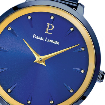 Pierre Lannier ASTEROIDE Cadran Bleu Bracelet Acier Milanais Bleu Bleu