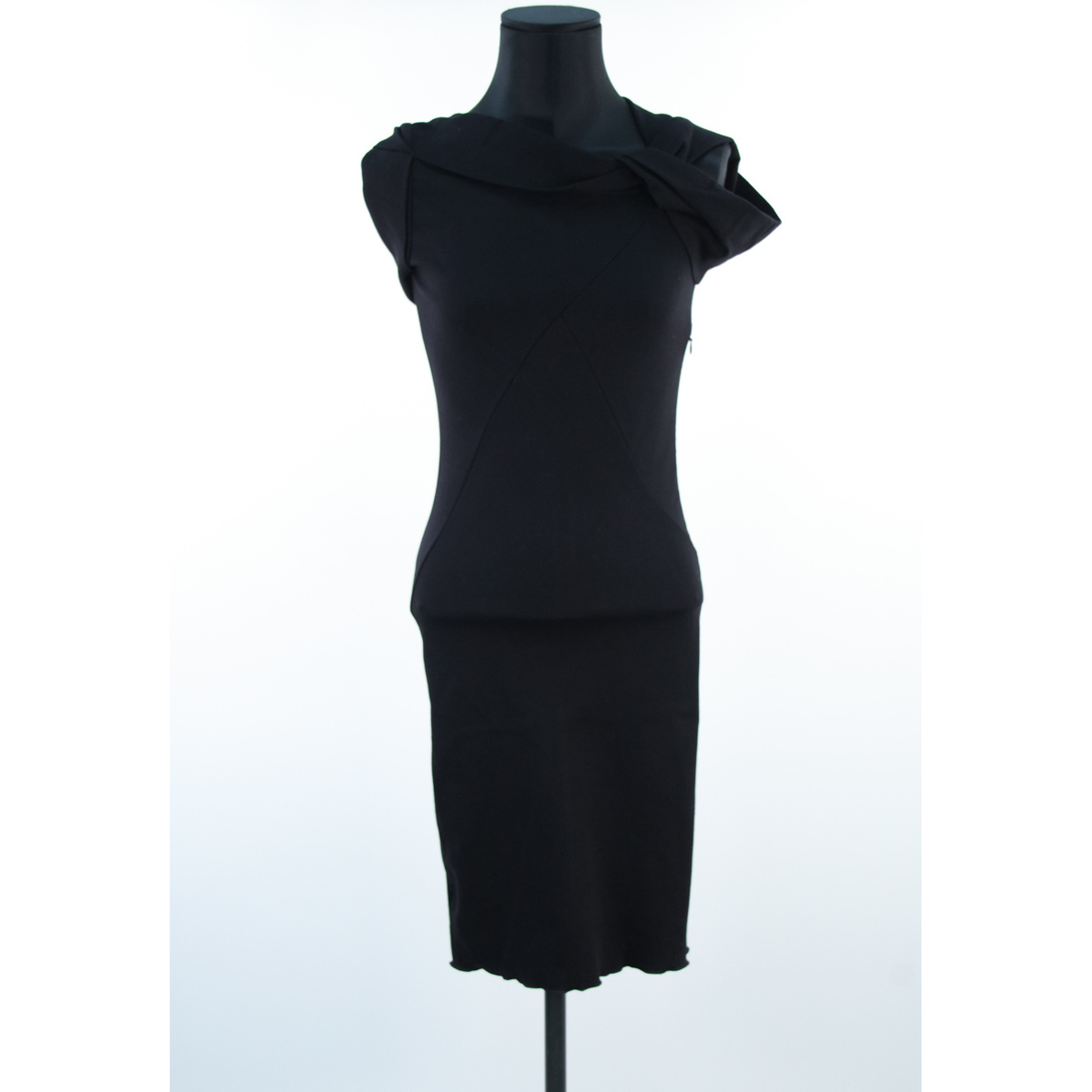 Vêtements Femme Robes Emporio pleated Armani Robe noir Noir
