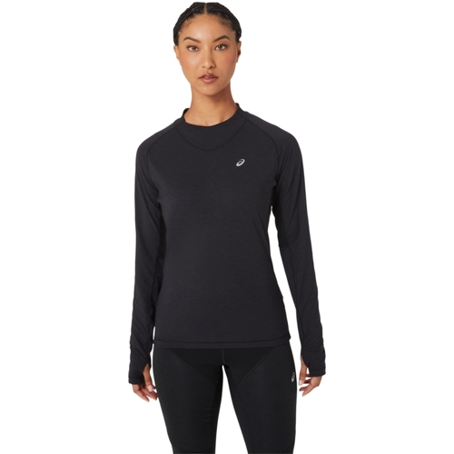 Vêtements Femme T-shirts Sweater manches longues Asics Winter Run LS Top Noir