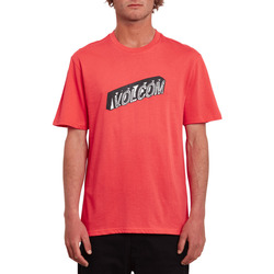 Vêtements Homme T-shirts manches courtes Volcom Blox Bsc Ss Cayenne Rouge