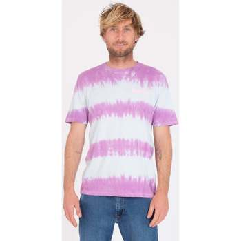 Vêtements Homme T-shirts manches courtes Hurley Camiseta  Everyday washed Tie Dye Teal Tinted Heather Rose