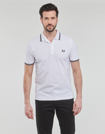 Vêtements Homme Polos manches courtes Fred Perry TWIN TIPPED FRED PERRY SHIRT Blanc
