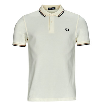 Vêtements Homme Polos manches courtes Fred Perry TWIN TIPPED FRED PERRY SHIRT Hoodies Beige