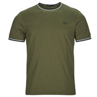 Vêtements Homme T-shirts manches courtes Fred Perry TWIN TIPPED T-SHIRT Kaki