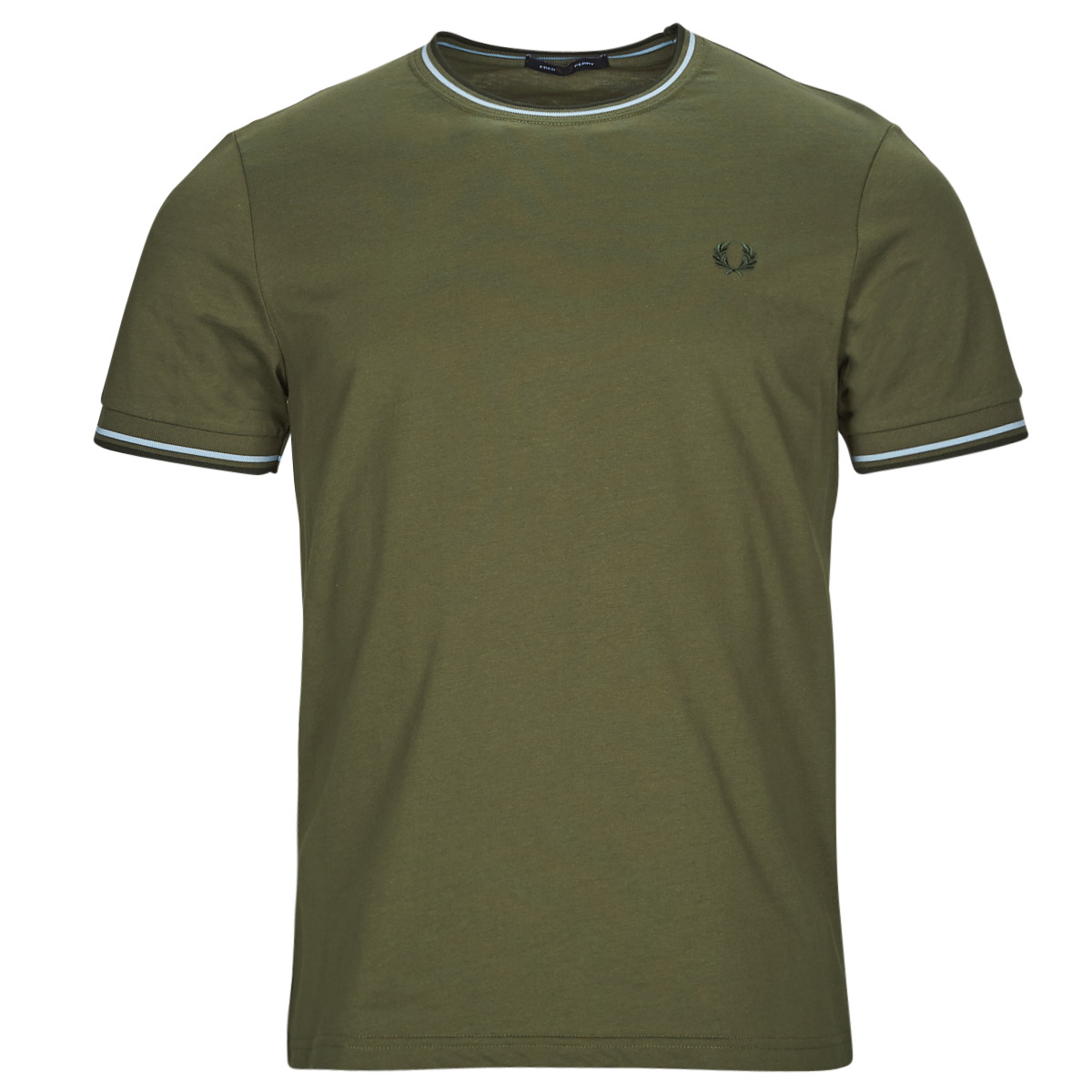 Vêtements Homme T-shirts manches courtes Fred Perry TWIN TIPPED T-SHIRT Kaki