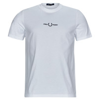 Vêtements Homme T-shirts manches courtes Fred Perry EMBROIDERED T-SHIRT Blanc
