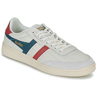 Chaussures Homme Baskets basses Gola CONTACT LEATHER Beige / Bleu / Rouge