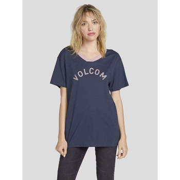 Vêtements Femme T-shirts manches courtes Volcom Becomce Sea Navy Bleu