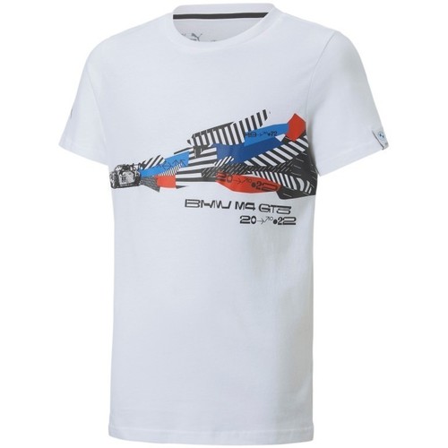 Vêtements Garçon T-shirts manches courtes Puma TEE-SHIRT BMW MMS KDCR GF JUNIOR -  WHITE - 140 Multicolore